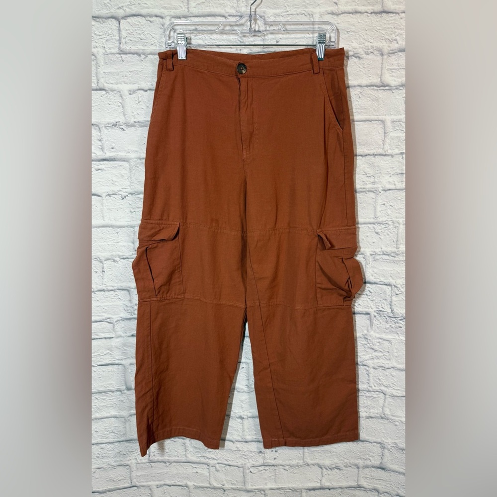 Good Luck Gem Linen Blend Cargo Pants, Large
